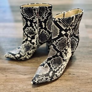 Marc Fisher Snakeskin Booties